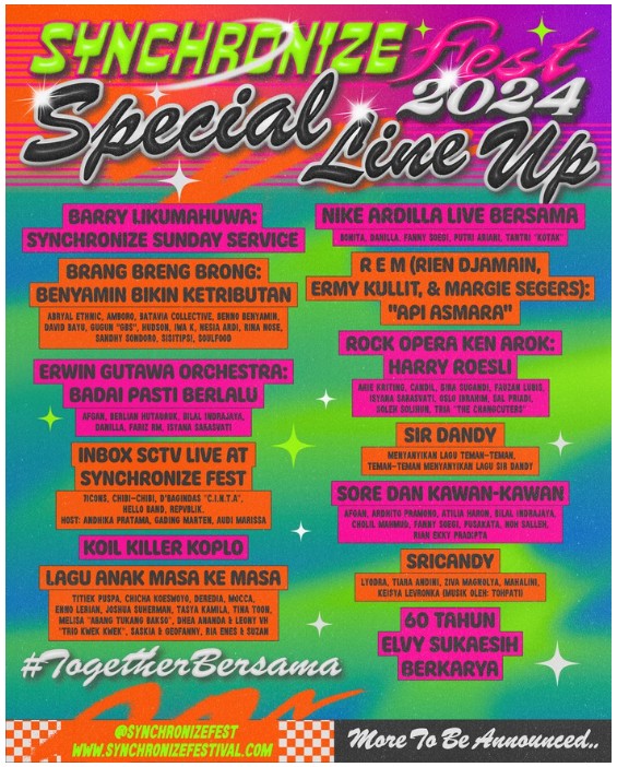Special Line Up Synchronize Fest